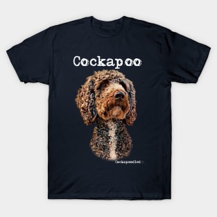 Brown and White Cockapoo / Spoodle and Doodle Dog T-Shirt